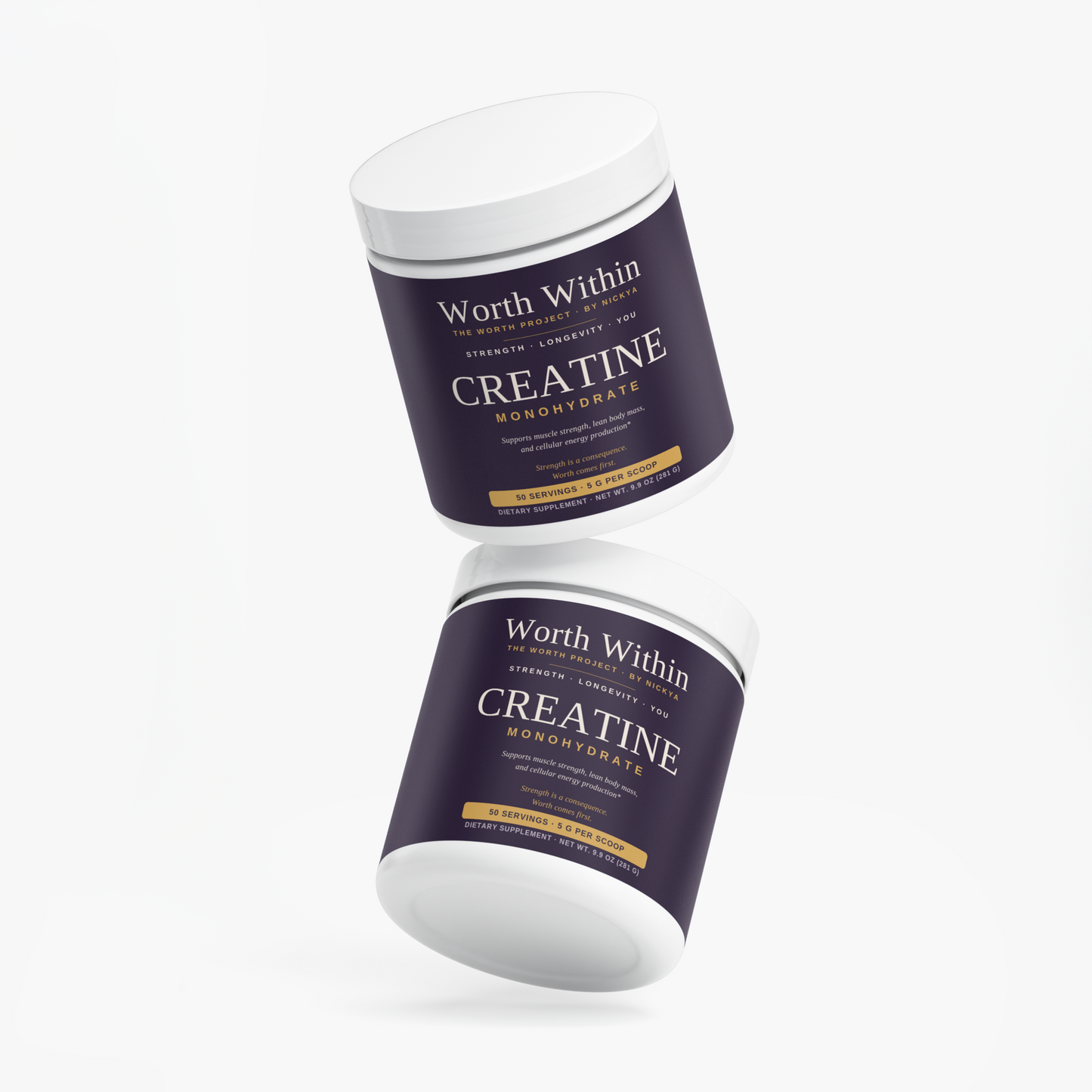 Worth Within Creatine Monohydrate — 5g Pure, 50 Servings