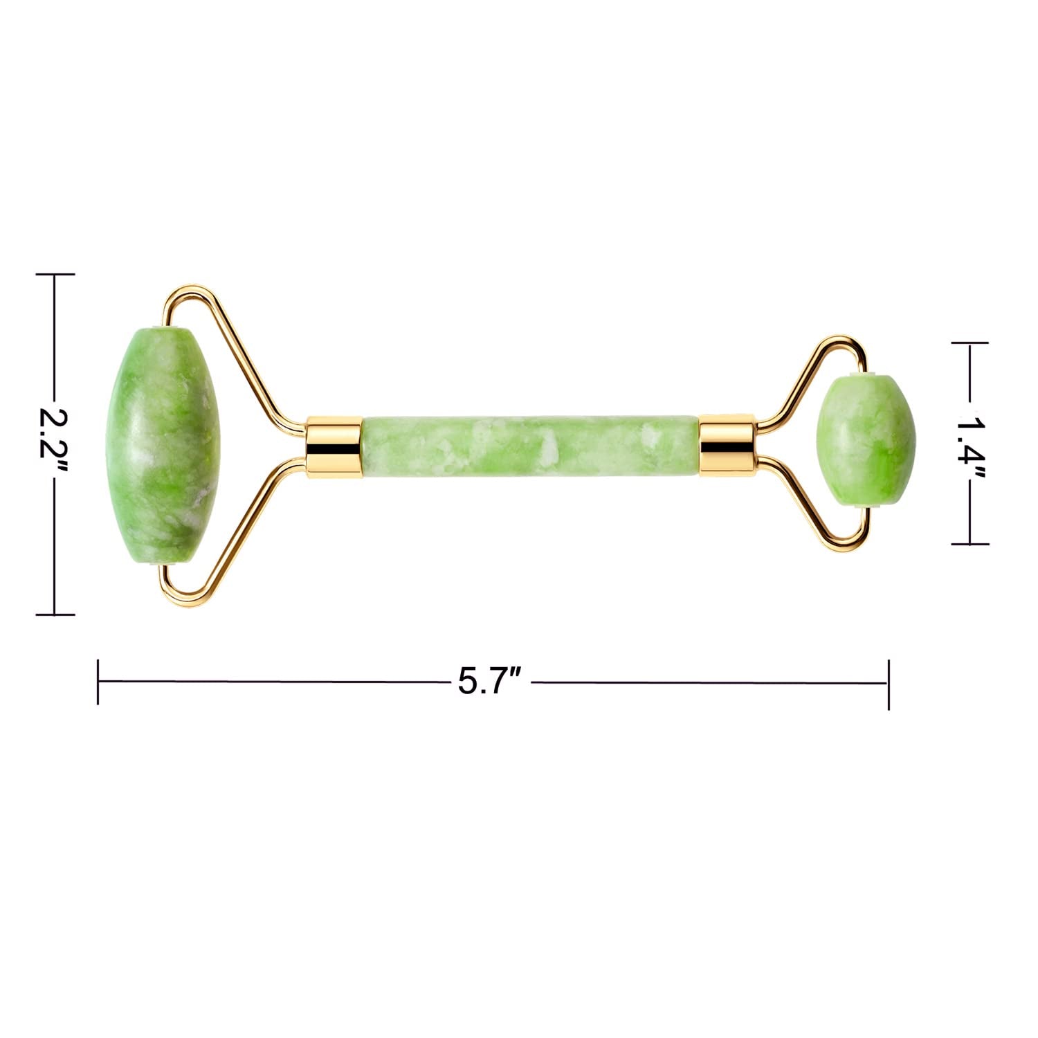Natural Jade Roller for Face Eyes Tool Jade Facial Roller Noiseless Facial Massage Roller