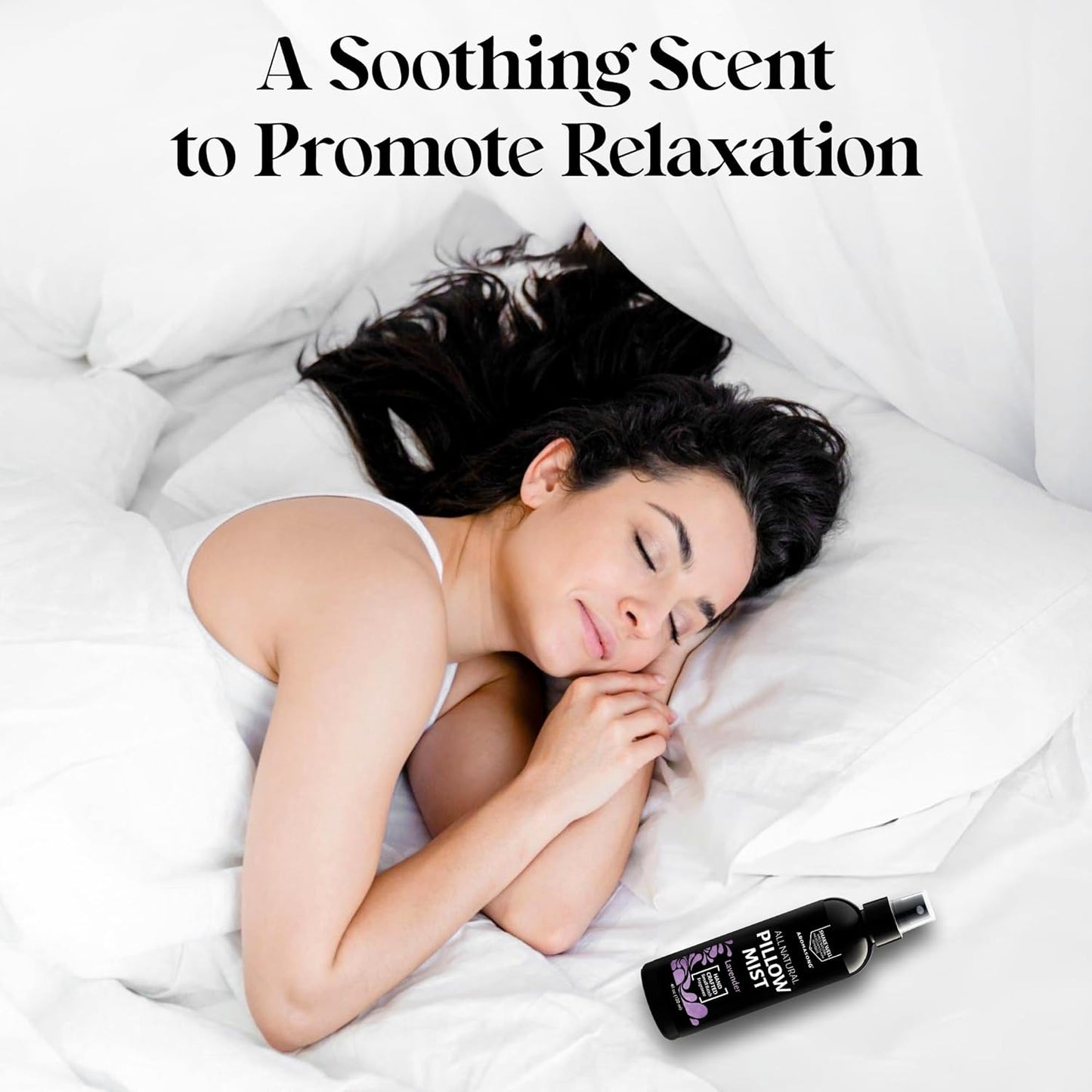 Lavender Pillow Spray for Sleeping - All Natural Calming Linen & Bedtime Sleep Mist for Deep Sleep - Pillow Spray Aromatherapy with Botanical Essential Oils for Relaxing Stress