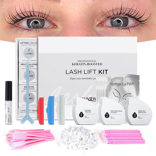 Lash Lift Kit,Professional Eyelash Perm Kit,Liquid Set,Semi-Permanent,Curling Perming,Wave Lift Extension Perm Set,5 Times